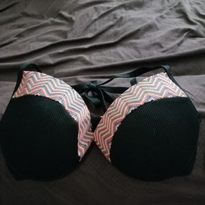 Colorful womens bathing suit top.